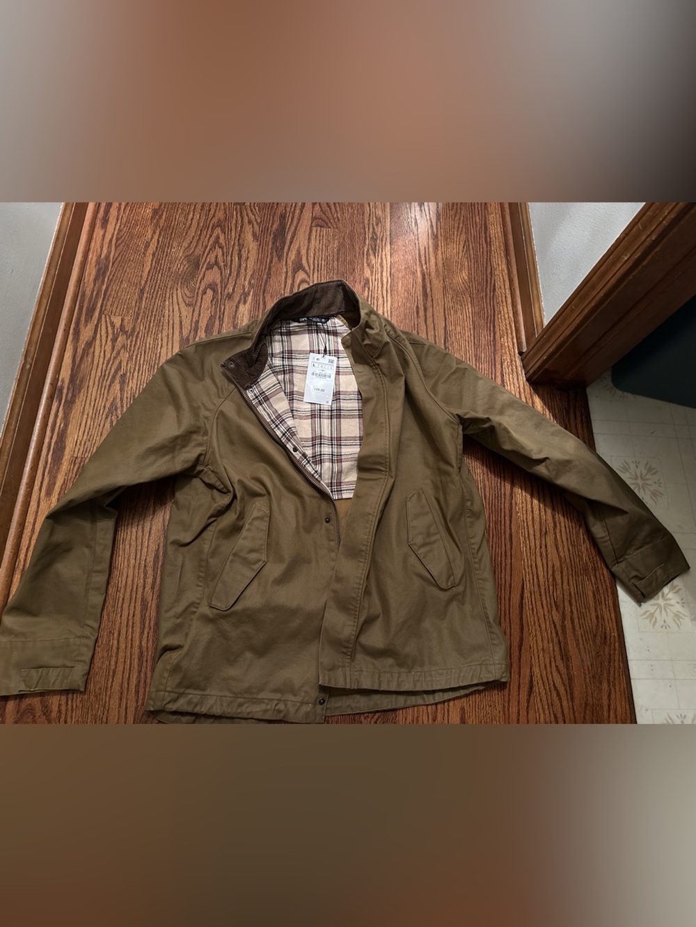 Zara wax textured jacket